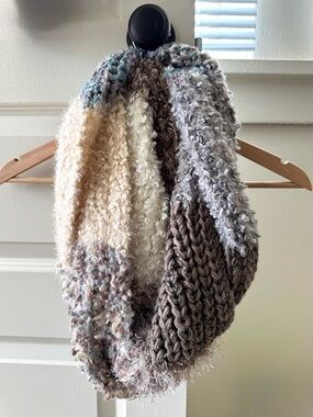 Infinity Scarf by Sonoma Life + Style. Patchwork Design and Like new!